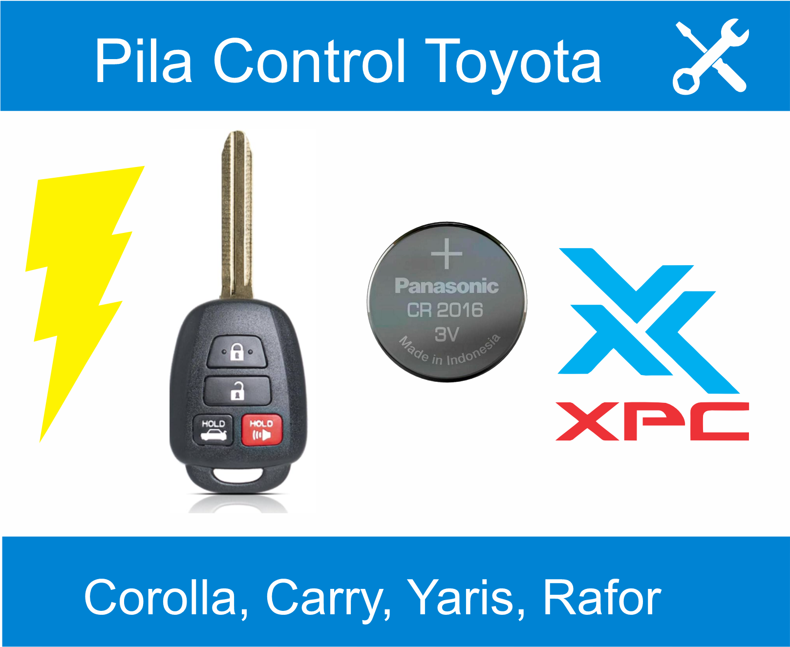 ventas de pila para control toyota